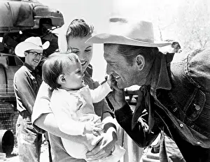 Albuquerque Prints: Kirk Douglas with Infant
