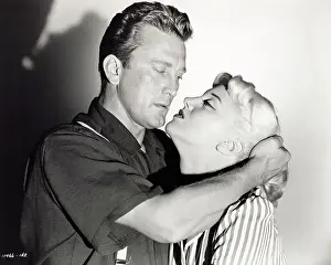 Kirk Douglas and Jan Sterling in Intimate Pose