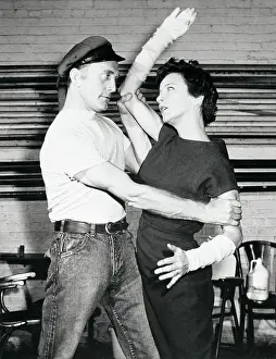 Kirk Douglas and Joan Tetzel in Scene from One Flew Over The Cuckoo's Nest