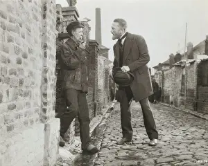 Kirk Douglas Portraying Vincent Van Gogh Standing in Street with Film Star
