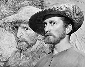 Self Portrait Prints: Kirk Douglas with Van Gogh Self-Portrait