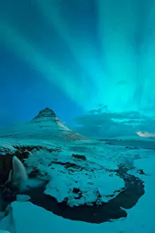 Images Dated 15th March 2015: Kirkjufell and Aurora