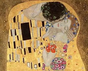 The Kiss, 1907-08, detail