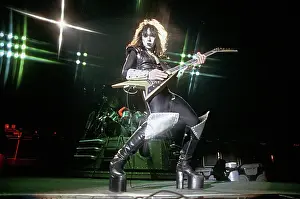 Prints of CIRCA 1983: Guitarist Vinnie Vincent of the rock and roll band Kiss performs onstage in circa 1983. (Photo by Michael Ochs Archives/Getty Images) Icons Unmasked: Kiss Performing