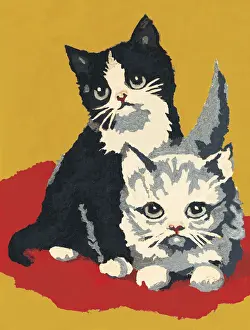 Kitty Prints: Two Kittens
