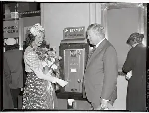 Kitty Carlisle with Postmaster General