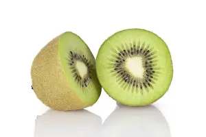 Live Prints: Kiwi, cut into halves