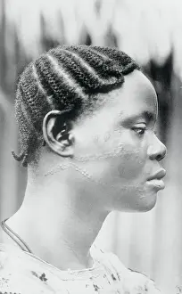 Artisanship Prints: Kjoh Female Wearing Cornrow Braids