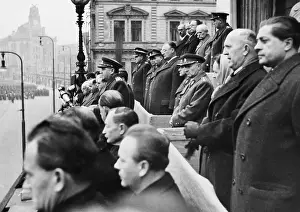 Cabinet Prints: Klement Gottwald with Cabinet at Parade