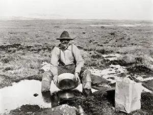 Yukon Prints: Klondike Prospector Panning For Gold