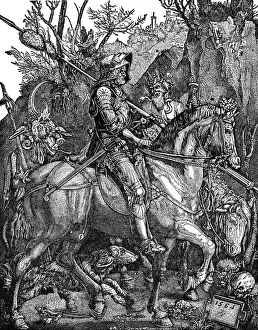 Albrecht Durer (1471–1528) Gallery: Knight, Death and the Devil by Albrecht DAOErer - 16th Century
