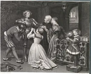 Admiration Prints: Knight Being Fitted for Armor