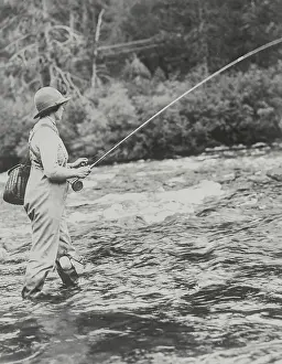 Well Known Fisher Elsie Brougher in Action
