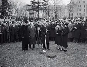 Knute Rockne Family and Friends at Ground Breaking Ceremony