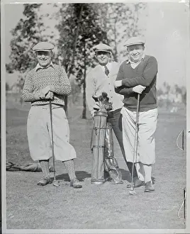 Seattle Prints: Knute Rockne Playing Golf