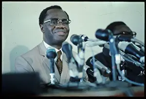 Singapore Prints: Kofi Busia at Press Conference