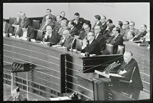 Bonn Prints: Konrad Adenauer Addressing Parliament