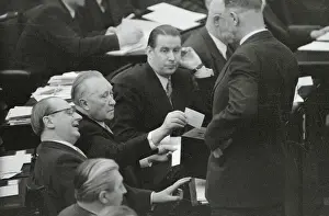 Konrad Adenauer Casting a Ballot