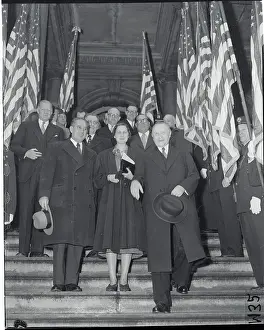 Vincent R Prints: Konrad Adenauer with Colleagues