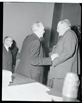 Bonn Prints: Konrad Adenauer Conferring with Reinhold Maier