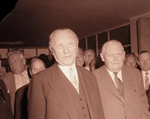 Konrad Adenauer with Erhard Ludwig