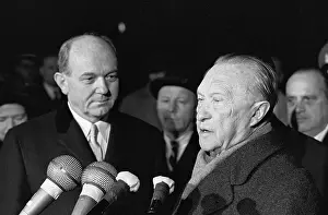 Konrad Adenauer Giving a Speech