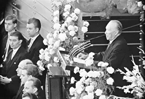 Bonn Prints: Konrad Adenauer Giving a Speech