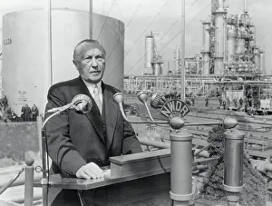 Hamburg Prints: Konrad Adenauer Giving a Speech