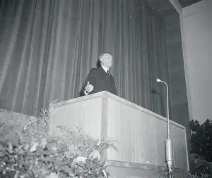 Bonn Prints: Konrad Adenauer Giving a Speech