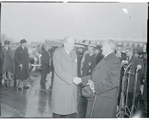 Bonn Prints: Konrad Adenauer and Harold Macmillan Shaking Hands