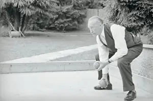 Konrad Adenauer Playing Bocce
