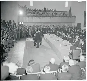 Bonn Prints: Konrad Adenauer Signing a Treaty