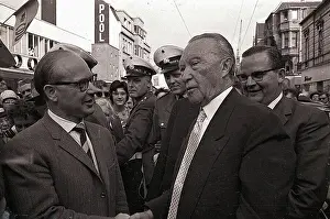 Chancellor Prints: Konrad Adenauer in Street Campaigning