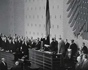 Konrad Adenauer Taking Oath of Office