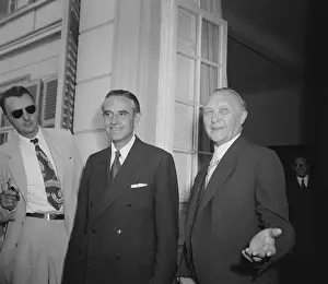 Bonn Prints: Konrad Adenauer with W. Averell Harriman
