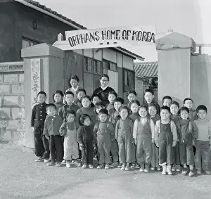 Orphanage Prints: Korean Orphans at Orphanage