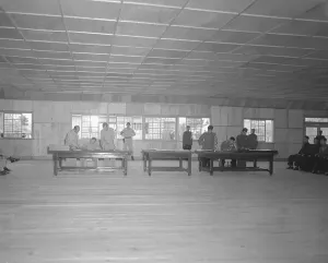 Harrison Prints: Korean Truce Officers in Conference Room
