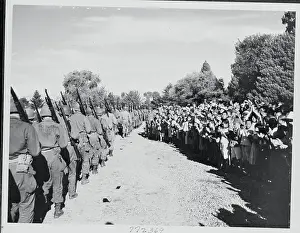 Koreans Watching Parade of US Soldiers