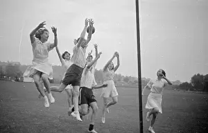 Sporting Oddities Prints: Korf-Ball Practice