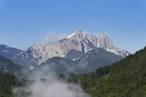 Images Dated 21st May 2013: Koschuta massif with Koschutnikturm mountain, Karawanks, Bad Eisenkappel, Carinthia, Austria