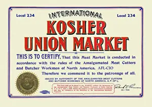 Jewish Prints: Kosher Union Market