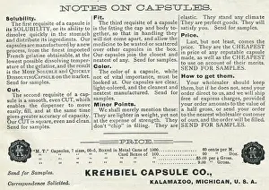 T1710655 Prints: Krehbiel Capsule Company