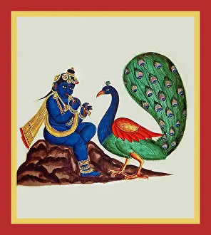 Album Prints: Krishna, shown as a child