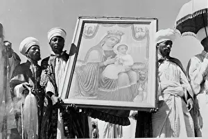 Kshis Carrying Painting Celebrating Marian Zion