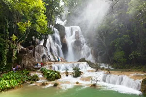 Images Dated 11th August 2014: Kuang Si Falls