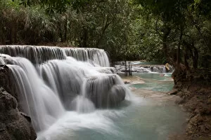 Images Dated 19th January 2017: Kuang Si Falls, Luang Prabang, Laos