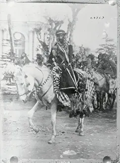Kurdish Officer Mounted on a Horse