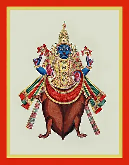 Album Prints: Kūrma emerging from a tortoise
