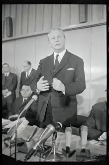 Kurt George Kiesinger Speaking to Audience
