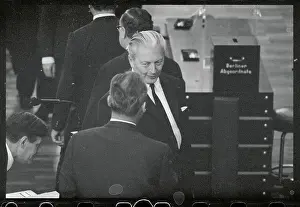 Kurt George Kiesinger and Willy Brandt Together